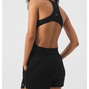 Ribbed Half - Court Bodysuit